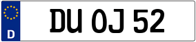 Trailer License Plate
